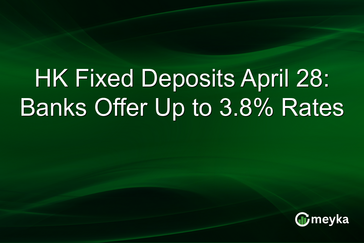 HK Fixed Deposits April 28: Banks Offer Up to 3.8% Rates