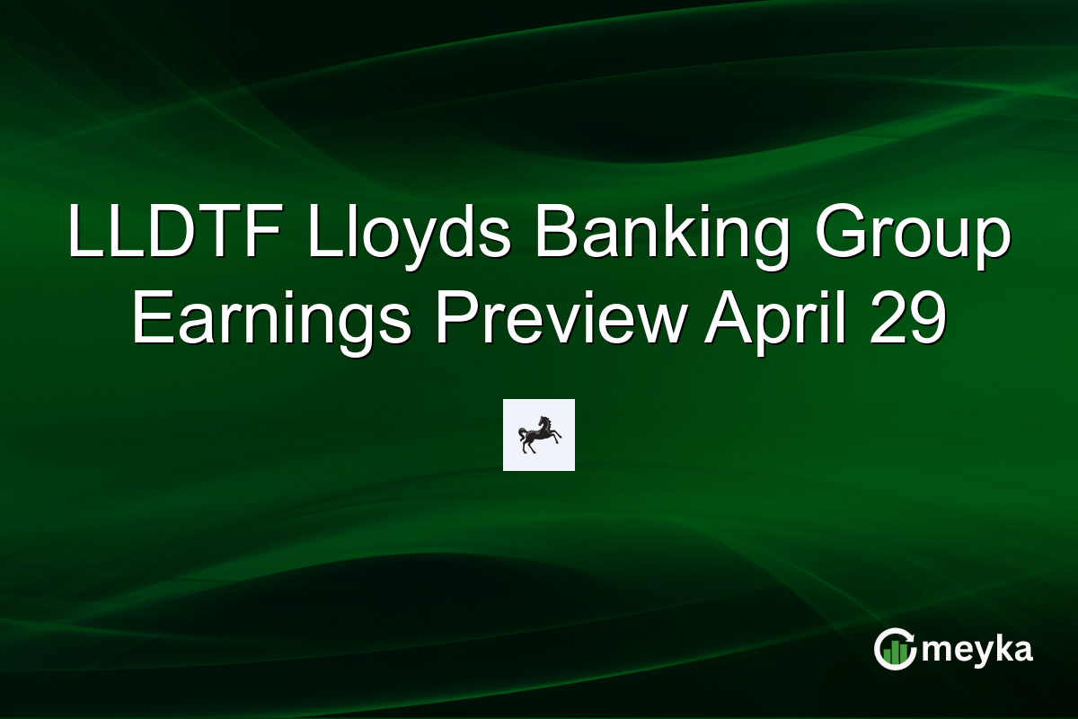 LLDTF Lloyds Banking Group Earnings Preview April 29