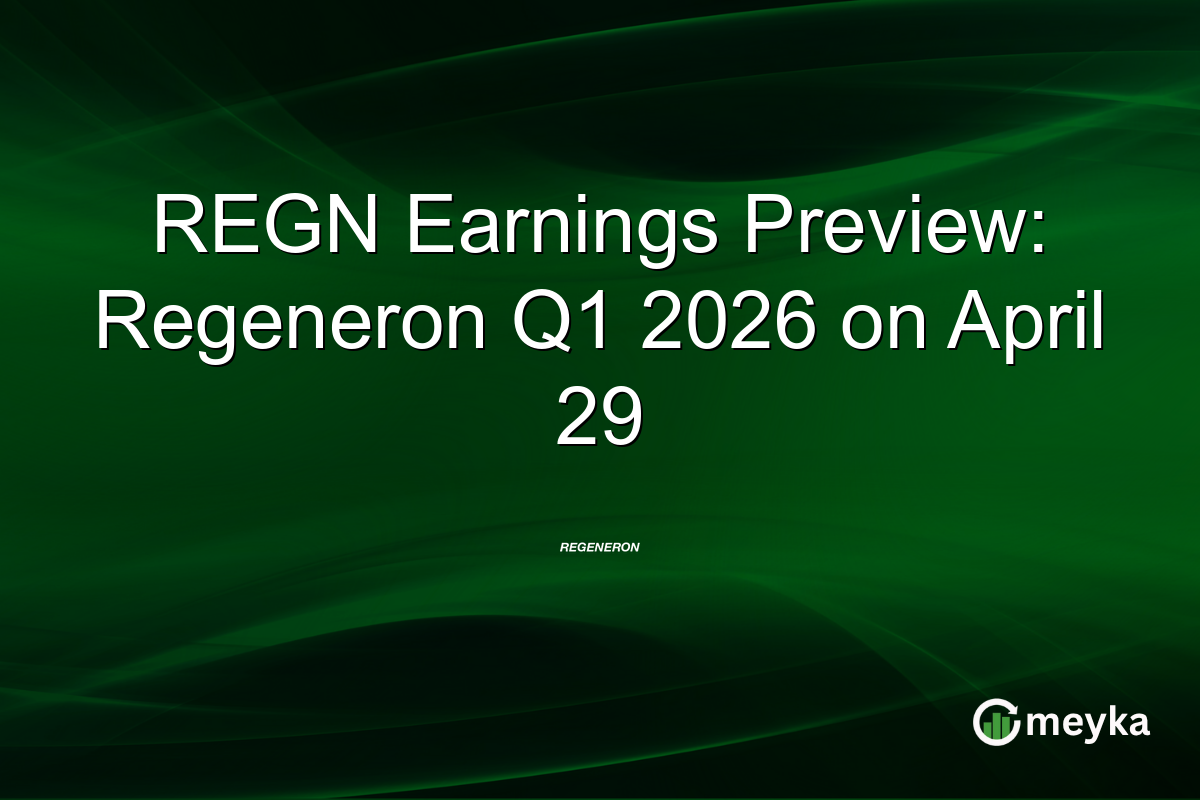 REGN Earnings Preview: Regeneron Q1 2026 on April 29