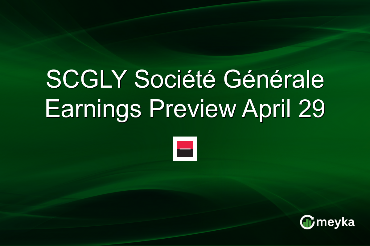 SCGLY Société Générale Earnings Preview April 29