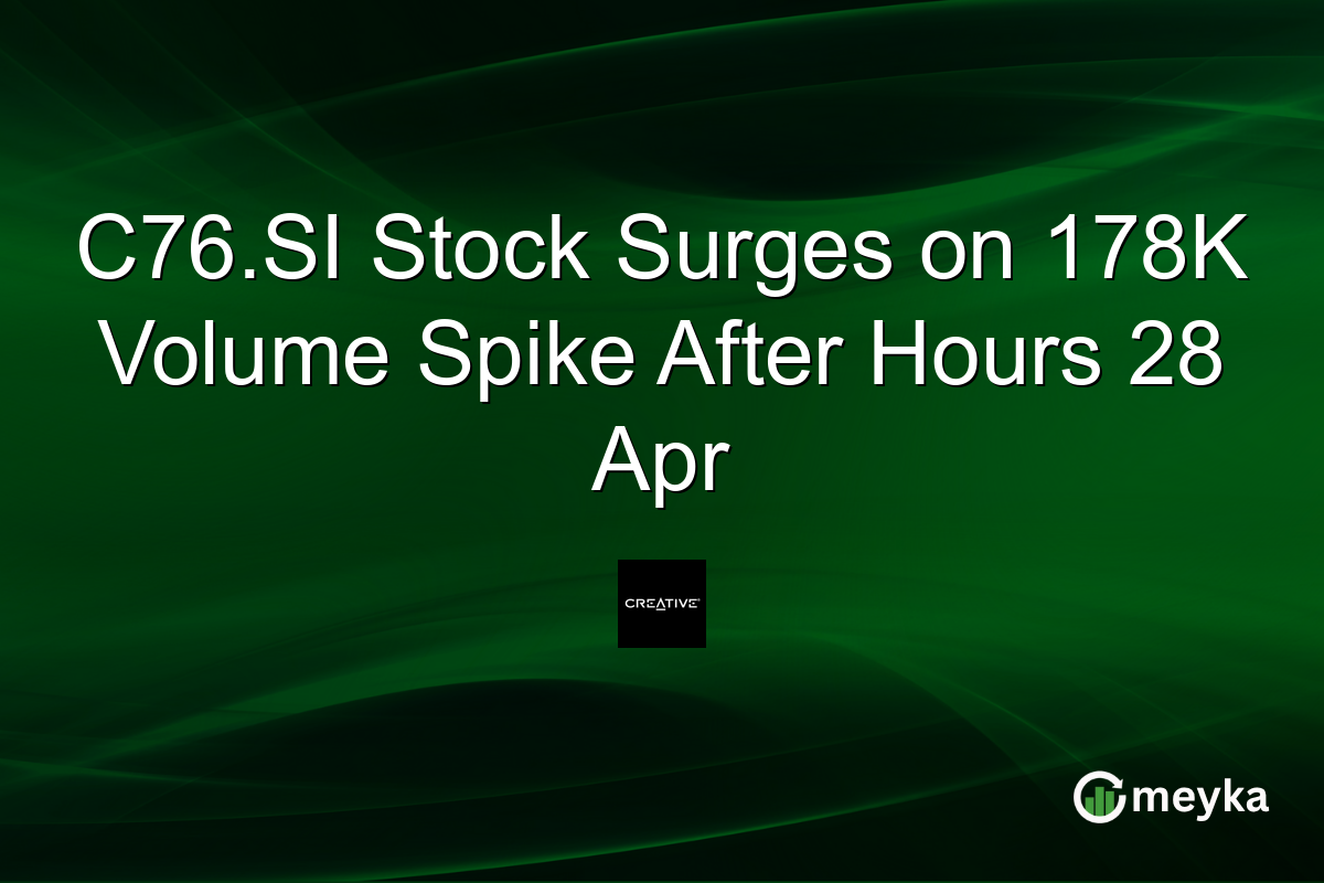 C76.SI Stock Surges on 178K Volume Spike After Hours 28 Apr