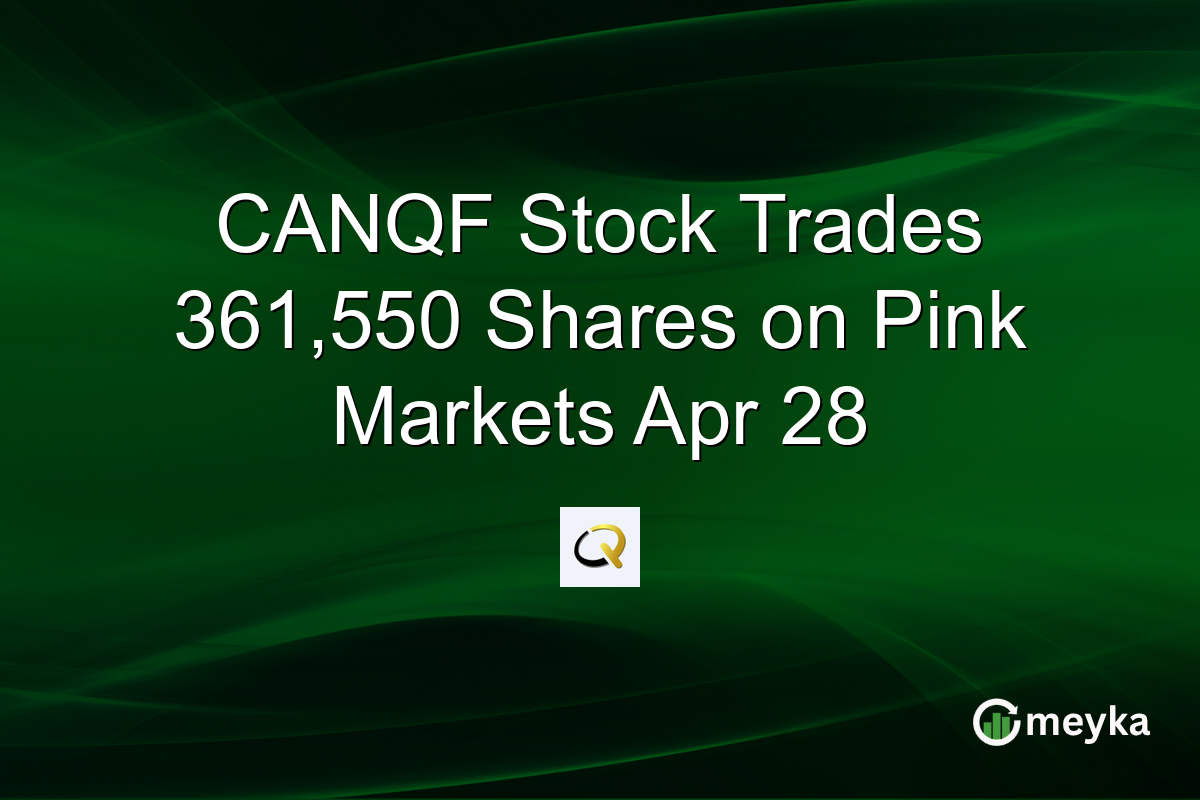 CANQF Stock Trades 361,550 Shares on Pink Markets Apr 28