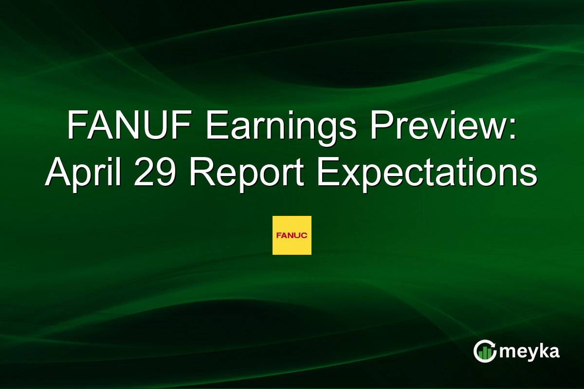 FANUF Earnings Preview: April 29 Report Expectations