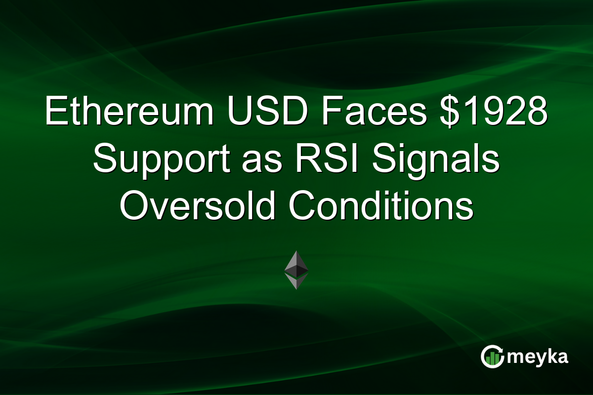 Ethereum USD Faces $1928 Support as RSI Signals Oversold Conditions