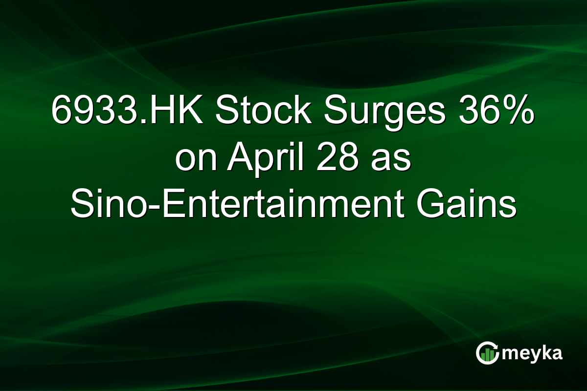 6933.HK Stock Surges 36% on April 28 as Sino-Entertainment Gains