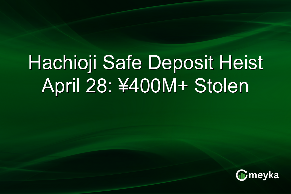 Hachioji Safe Deposit Heist April 28: ¥400M+ Stolen