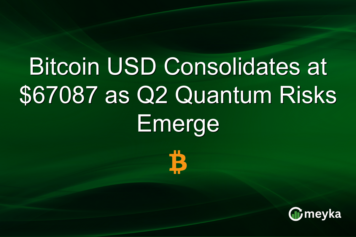 Bitcoin USD Consolidates at $67087 as Q2 Quantum Risks Emerge