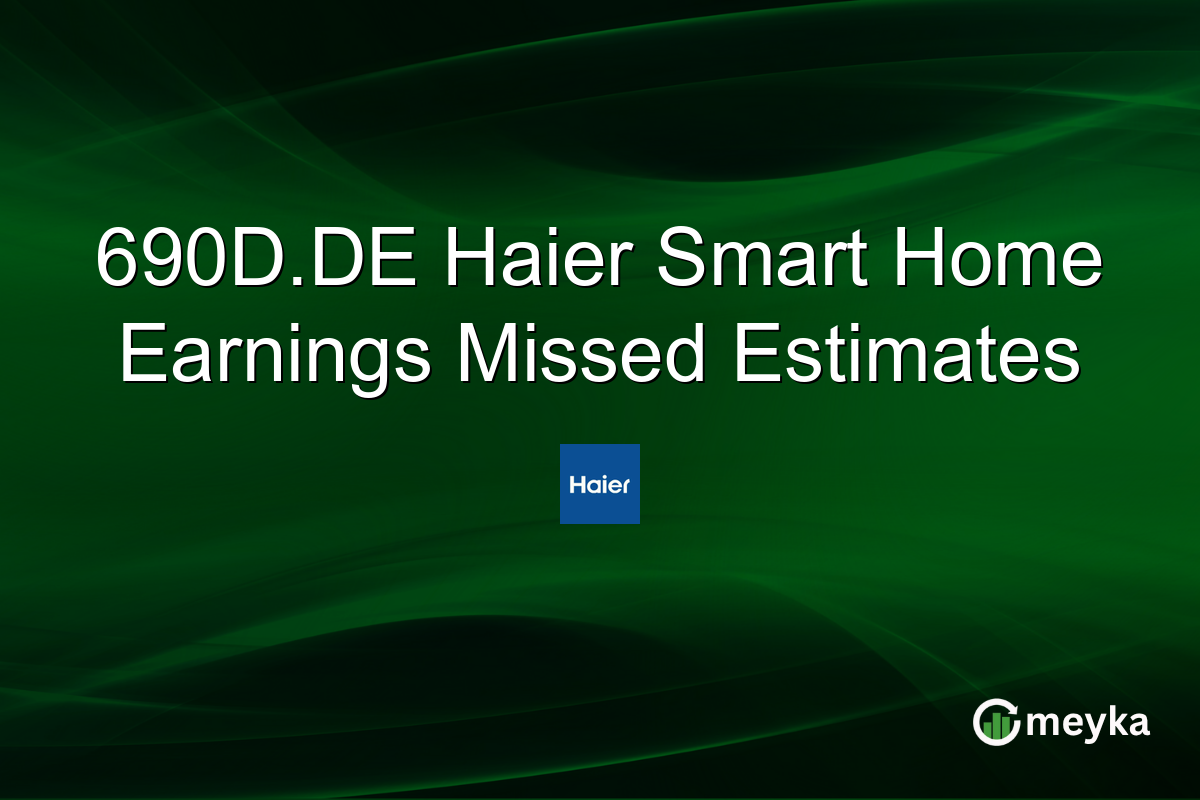690D.DE Haier Smart Home Earnings Missed Estimates