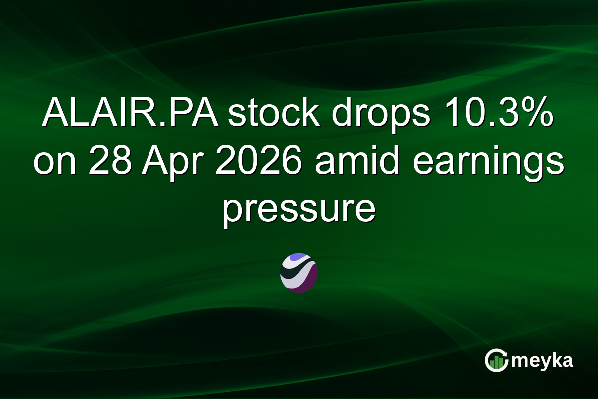 ALAIR.PA stock drops 10.3% on 28 Apr 2026 amid earnings pressure