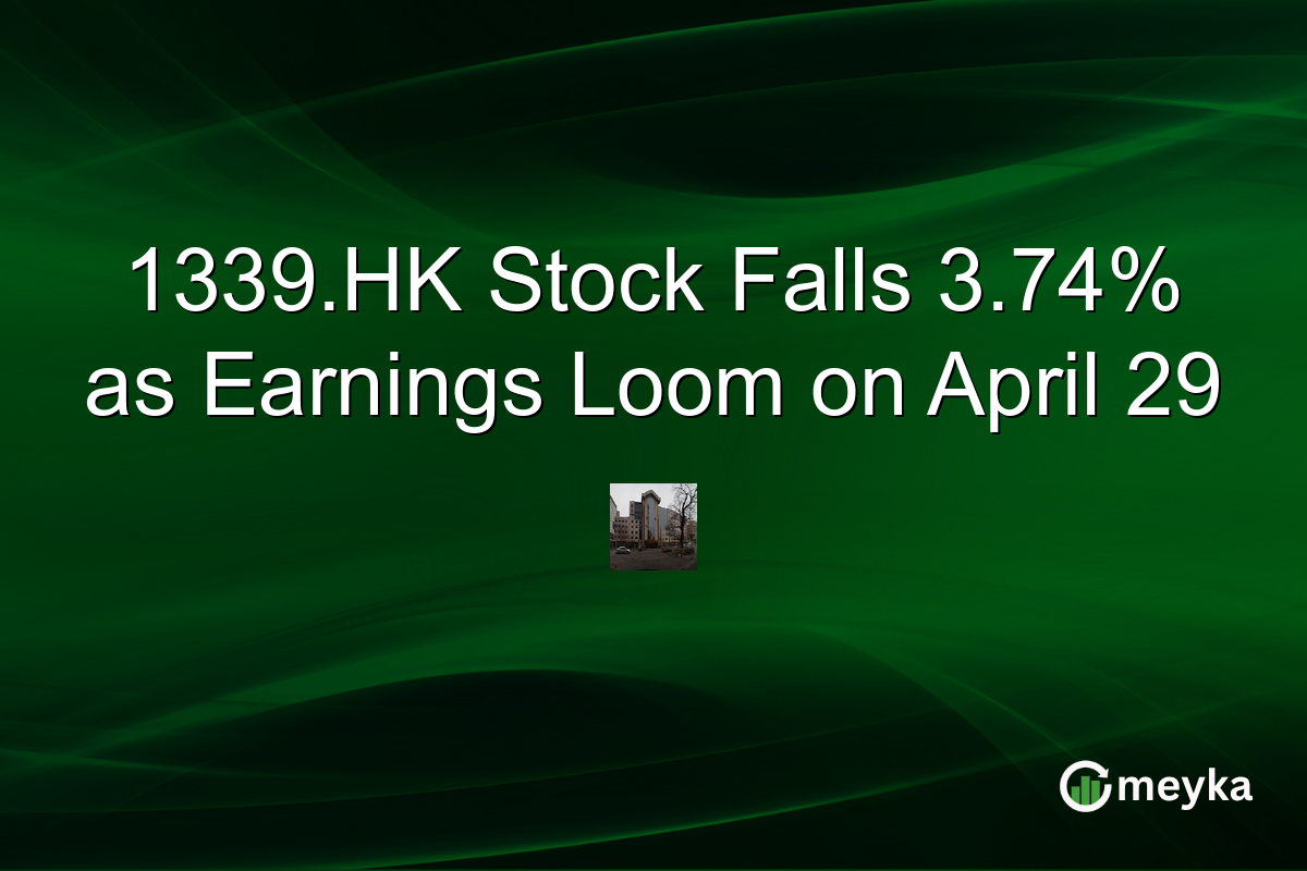 1339.HK Stock Falls 3.74% as Earnings Loom on April 29