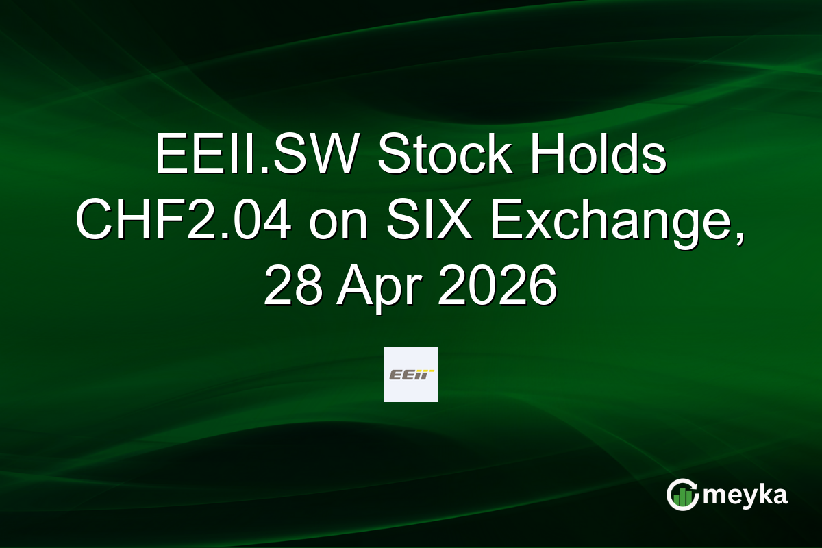 EEII.SW Stock Holds CHF2.04 on SIX Exchange, 28 Apr 2026