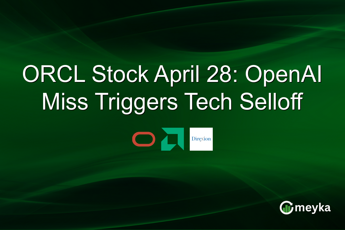 ORCL Stock April 28: OpenAI Miss Triggers Tech Selloff