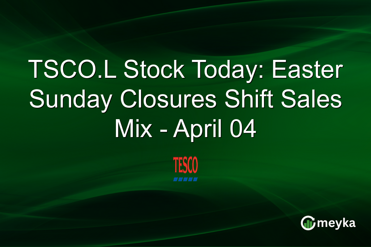 TSCO.L Stock Today: Easter Sunday Closures Shift Sales Mix – April 04