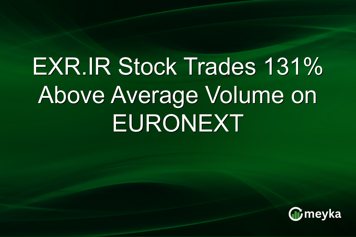 EXR.IR Stock Trades 131% Above Average Volume on EURONEXT