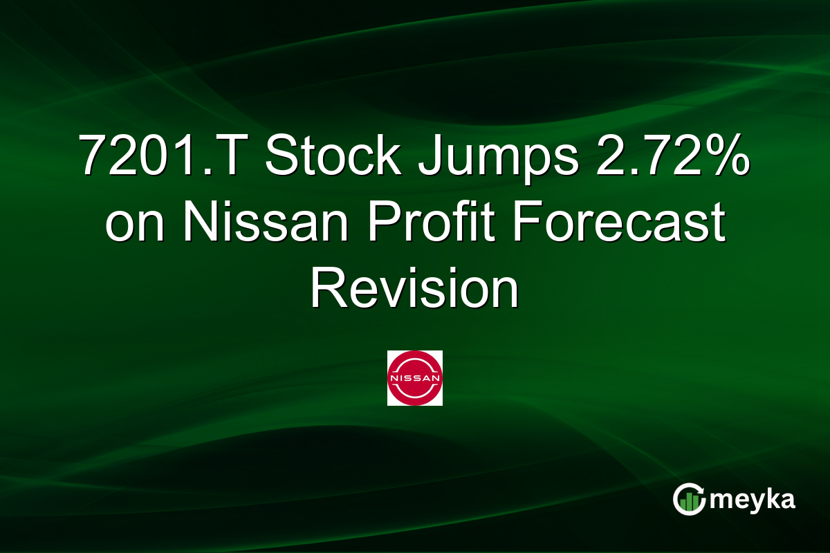 7201.T Stock Jumps 2.72% on Nissan Profit Forecast Revision