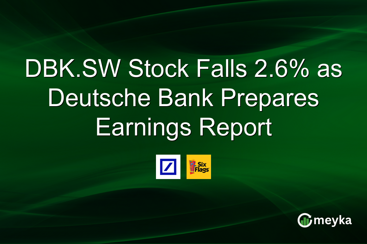 DBK.SW Stock Falls 2.6% as Deutsche Bank Prepares Earnings Report