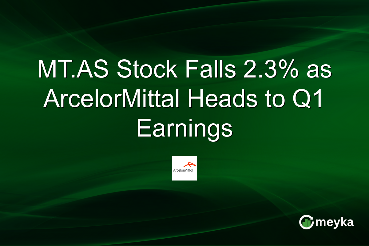 MT.AS Stock Falls 2.3% as ArcelorMittal Heads to Q1 Earnings