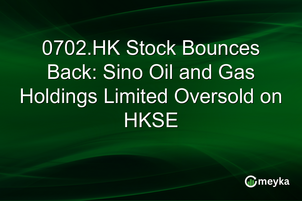 0702.HK Stock Bounces Back: Sino Oil and Gas Holdings Limited Oversold on HKSE