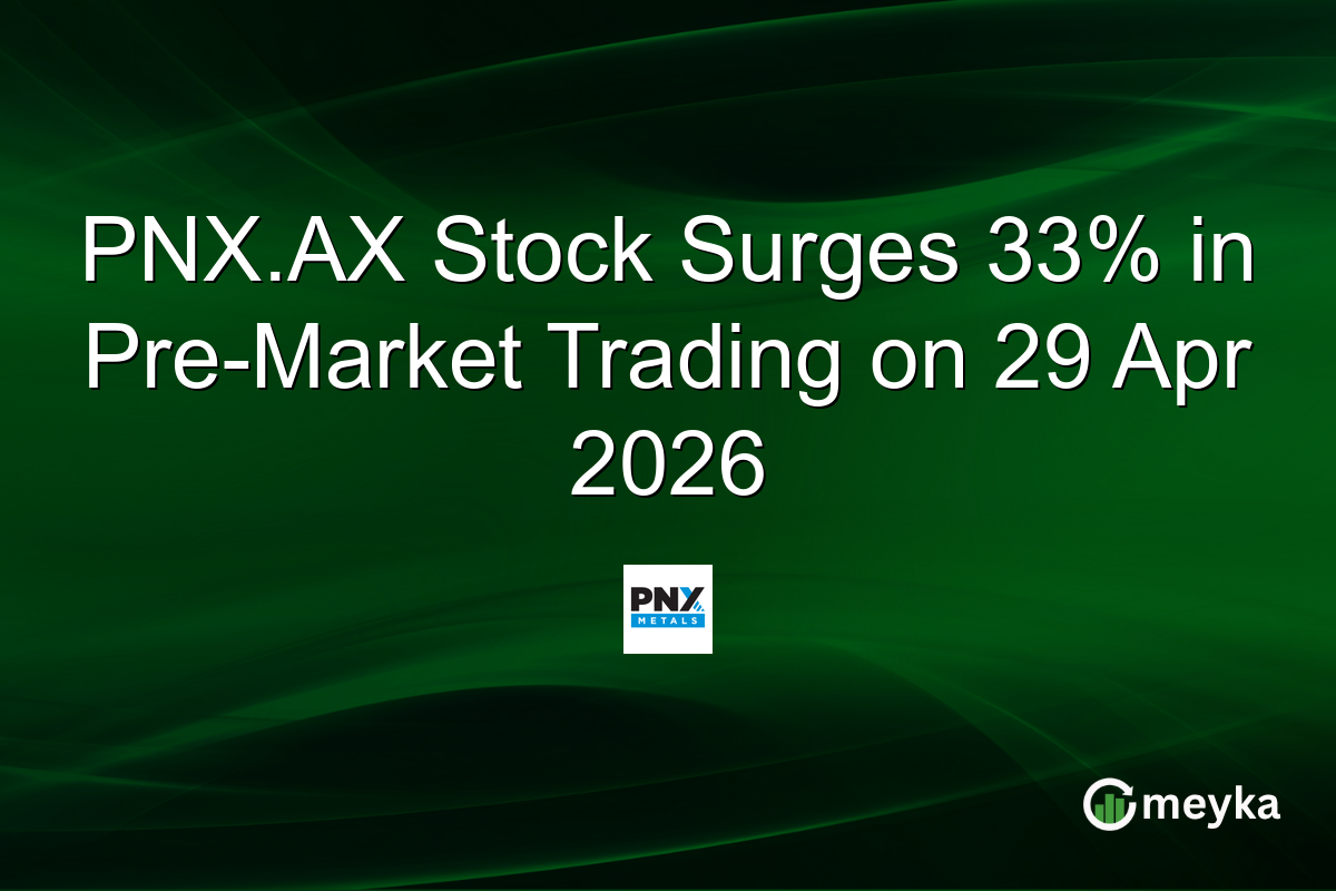 PNX.AX Stock Surges 33% in Pre-Market Trading on 29 Apr 2026