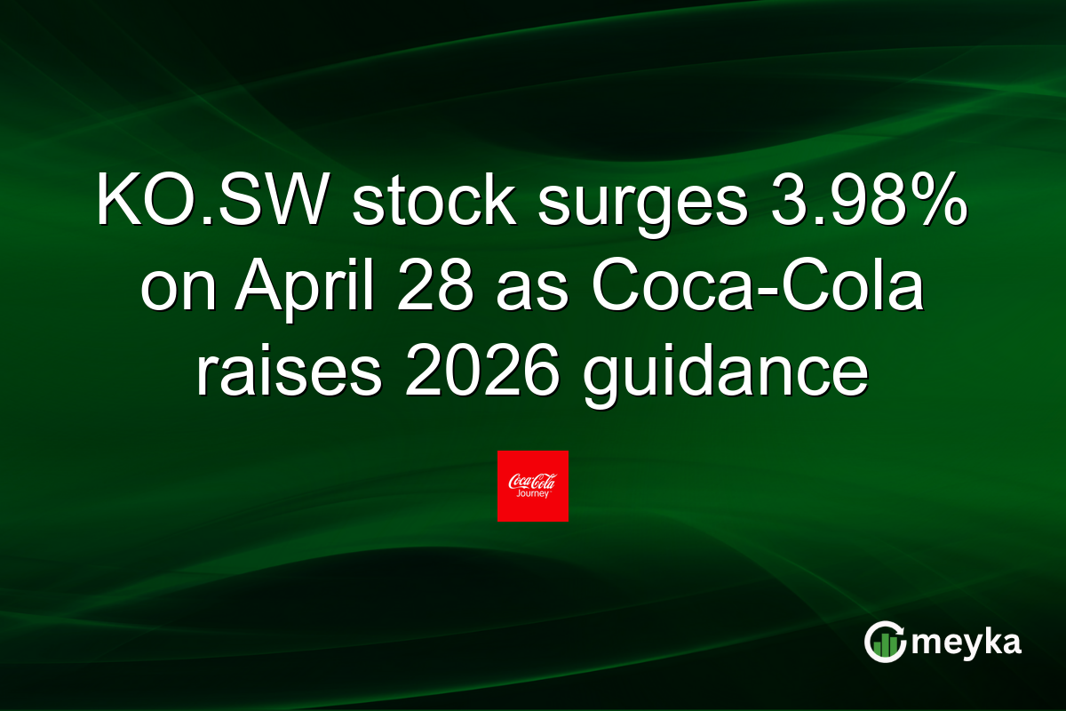 KO.SW stock surges 3.98% on April 28 as Coca-Cola raises 2026 guidance