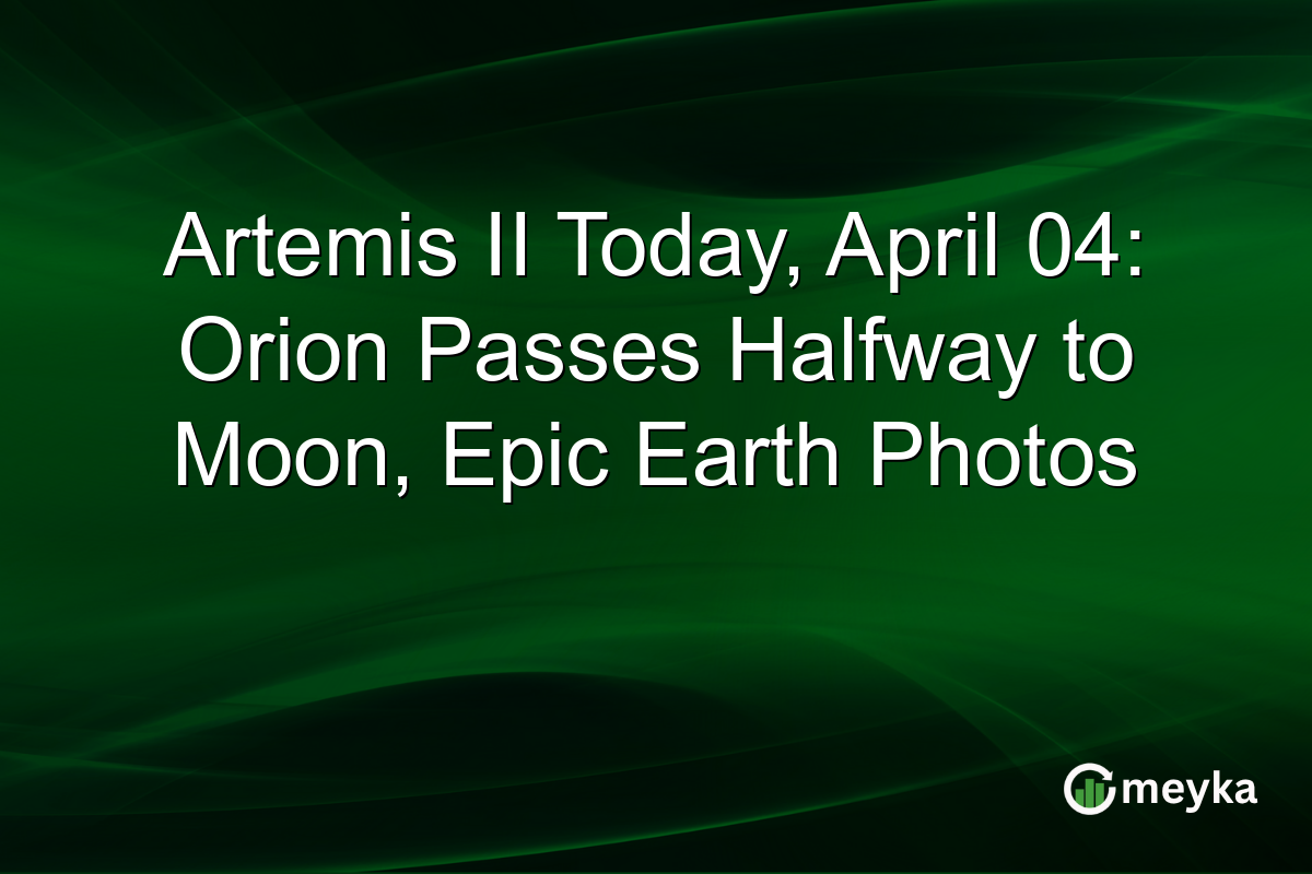 Artemis II Today, April 04: Orion Passes Halfway to Moon, Epic Earth Photos