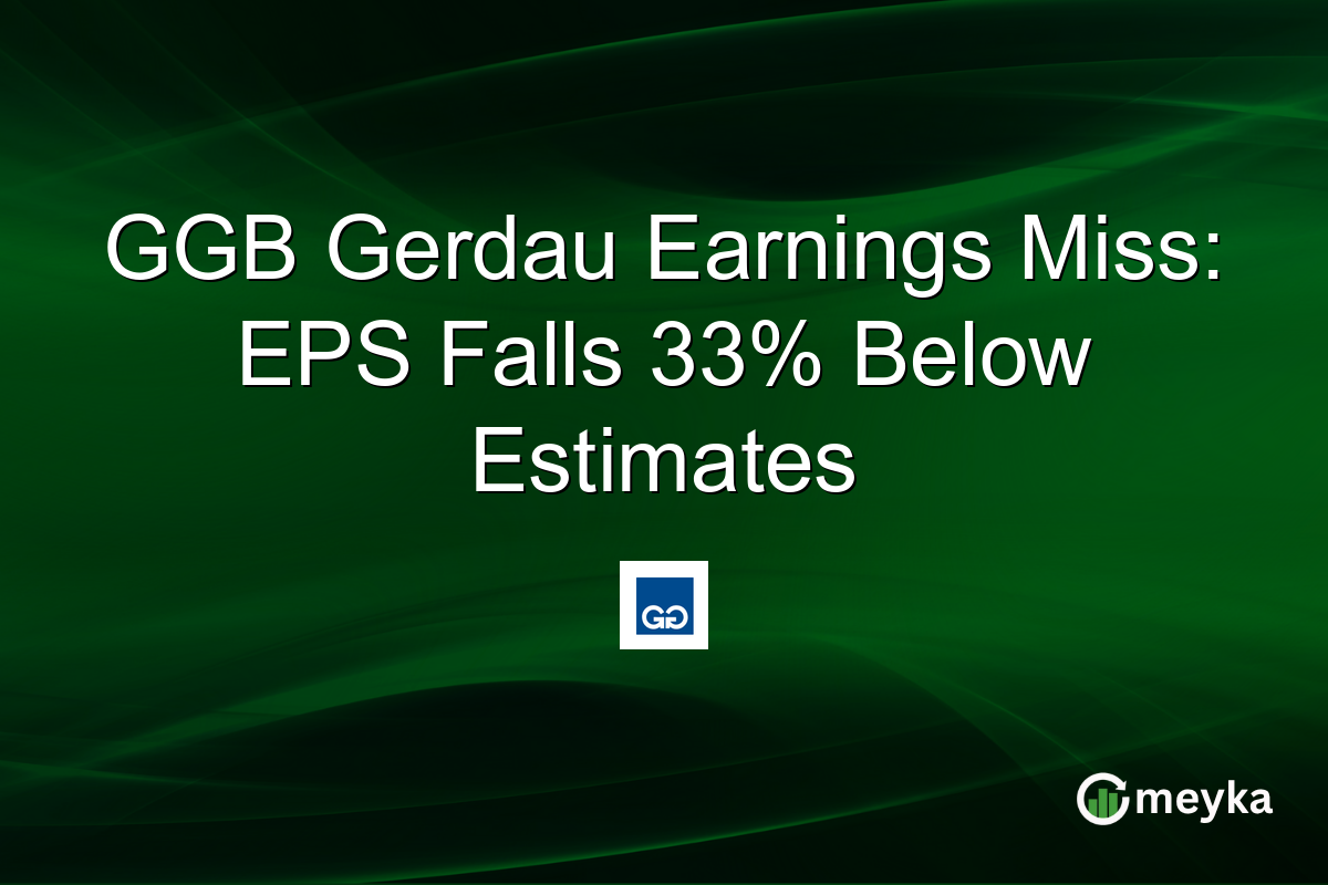 GGB Gerdau Earnings Miss: EPS Falls 33% Below Estimates