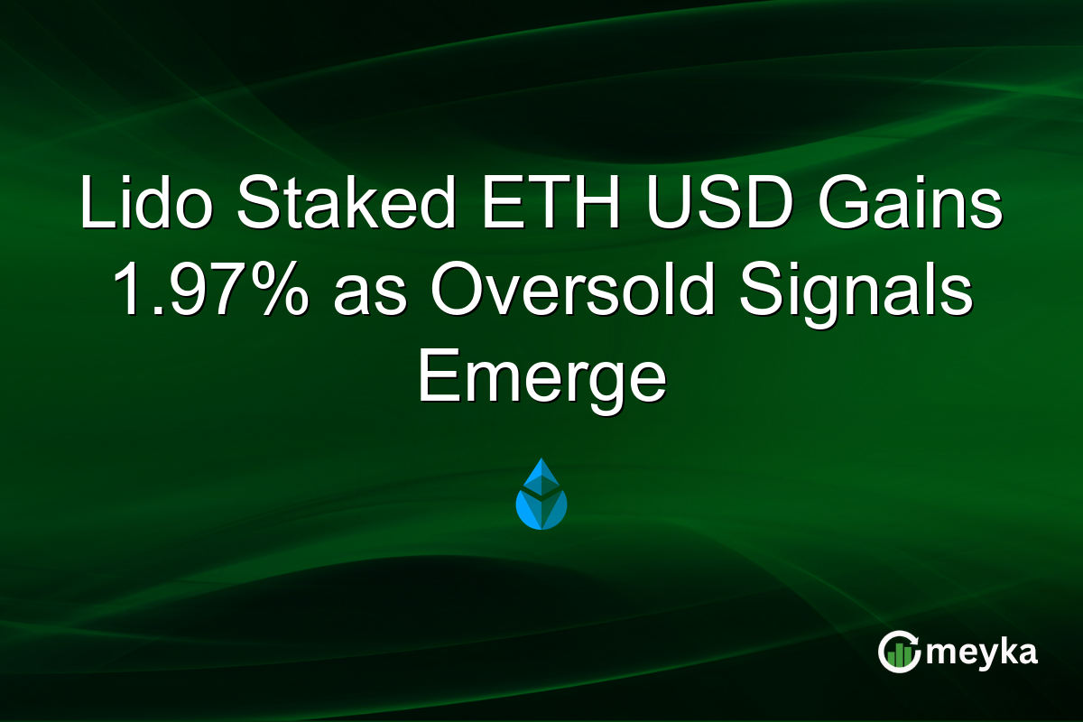 Lido Staked ETH USD Gains 1.97% as Oversold Signals Emerge