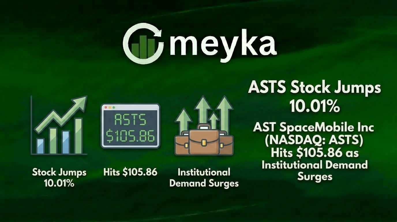 ASTS Stock Jumps 10.01% as AST SpaceMobile Hits $105.86 on Strong Institutional Demand