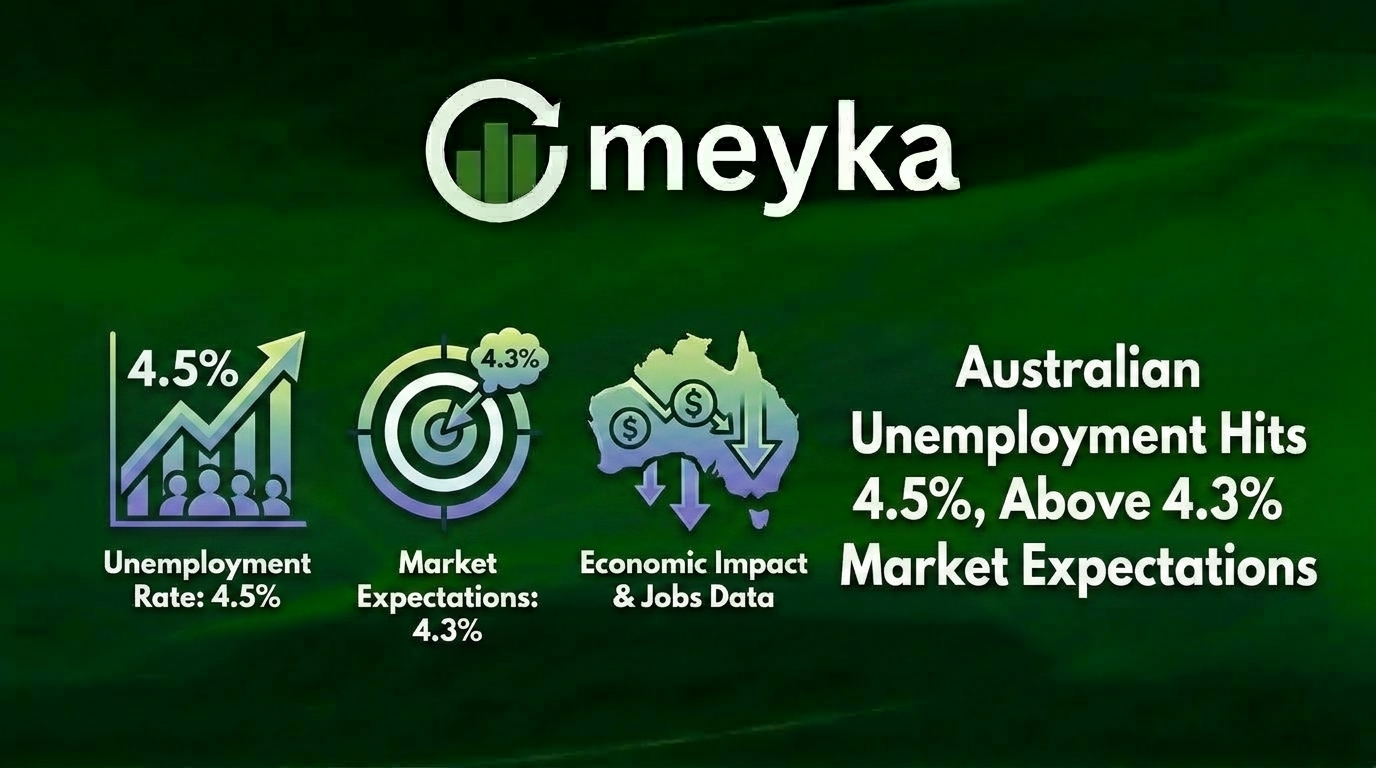 Australian Unemployment Hits 4.5%, Above 4.3% Market Expectations