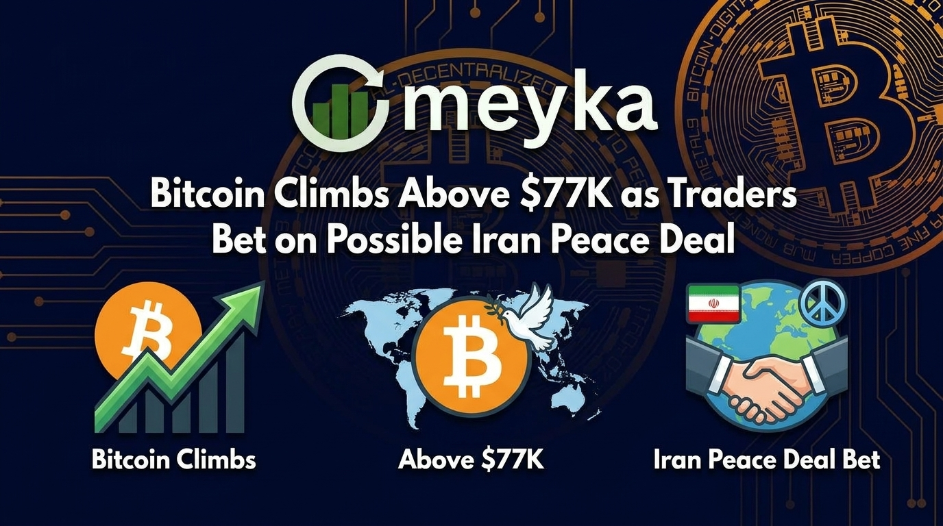 Bitcoin Climbs Above $77K as Traders Bet on Possible Iran Peace Deal