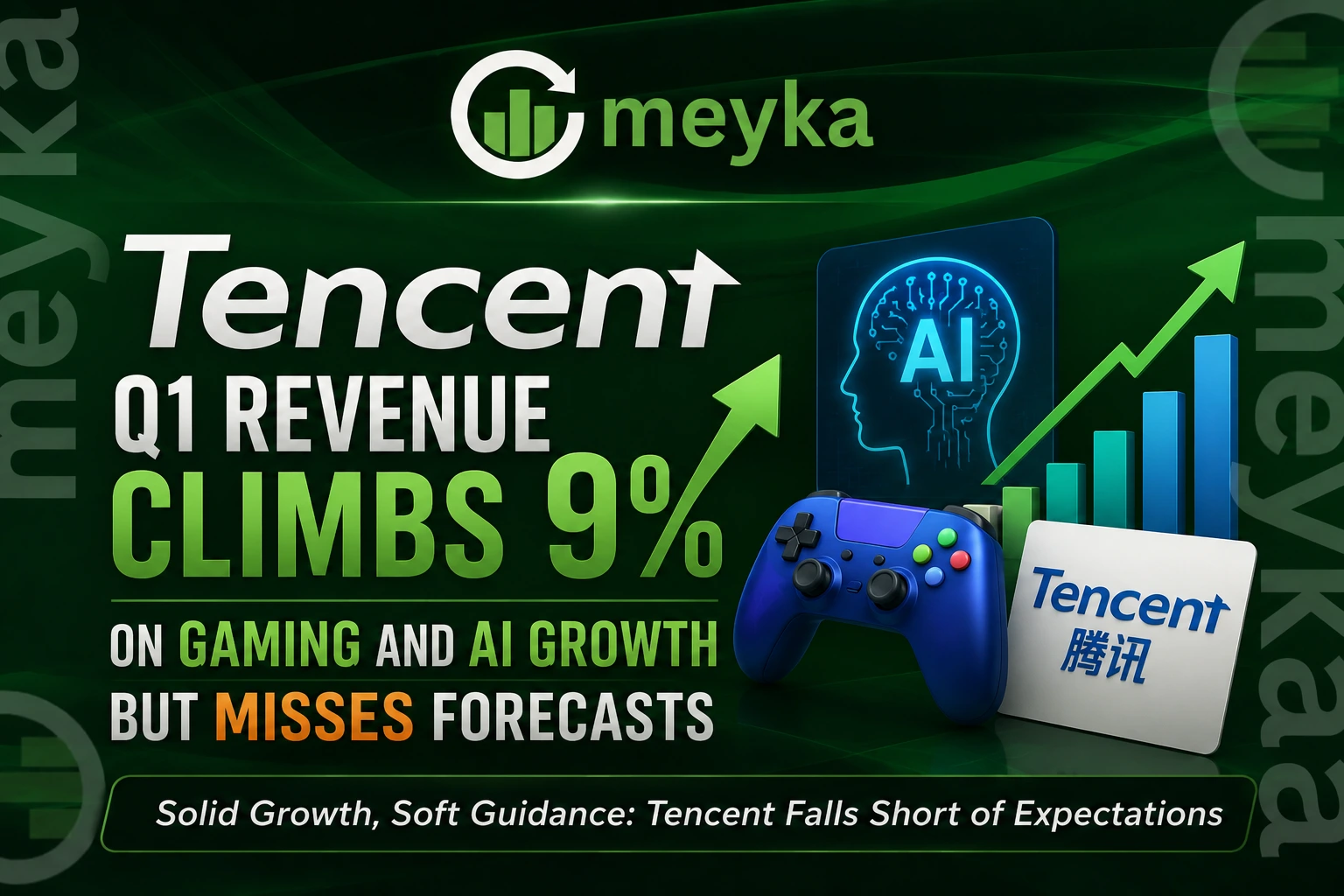 Tencent Q1 Revenue Climbs 9% on Gaming and AI Growth but Misses Forecasts