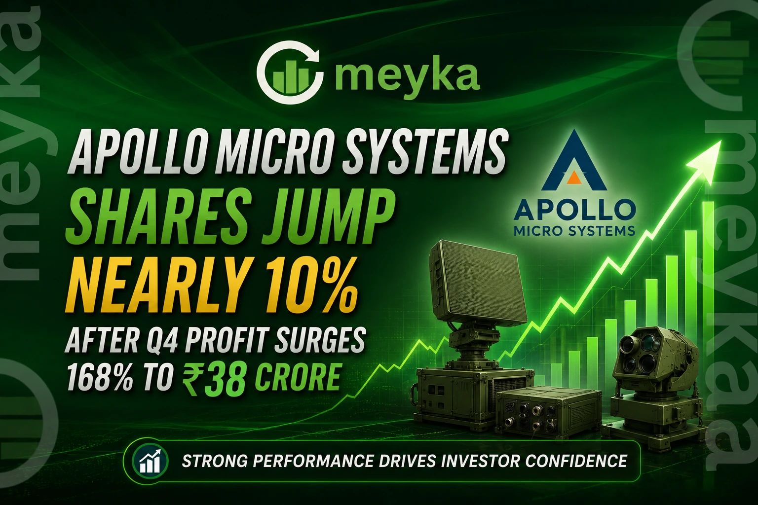 Apollo Micro Systems Shares Jump Nearly 10% After Q4 Profit Surges 168% to ₹38 crore