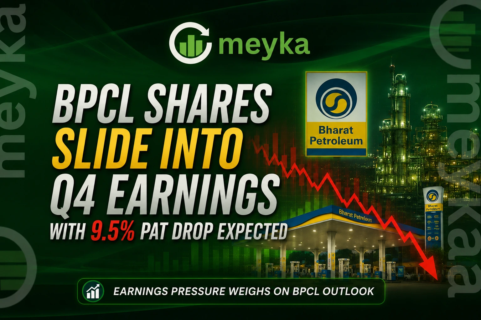 BPCL Shares Slide Into Q4 Earnings With 9.5% PAT Drop Expected