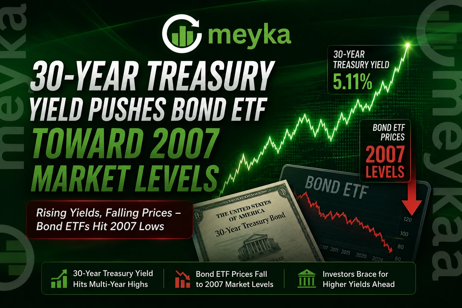 30-Year Treasury Yield Pushes Bond ETF Toward 2007 Market Levels