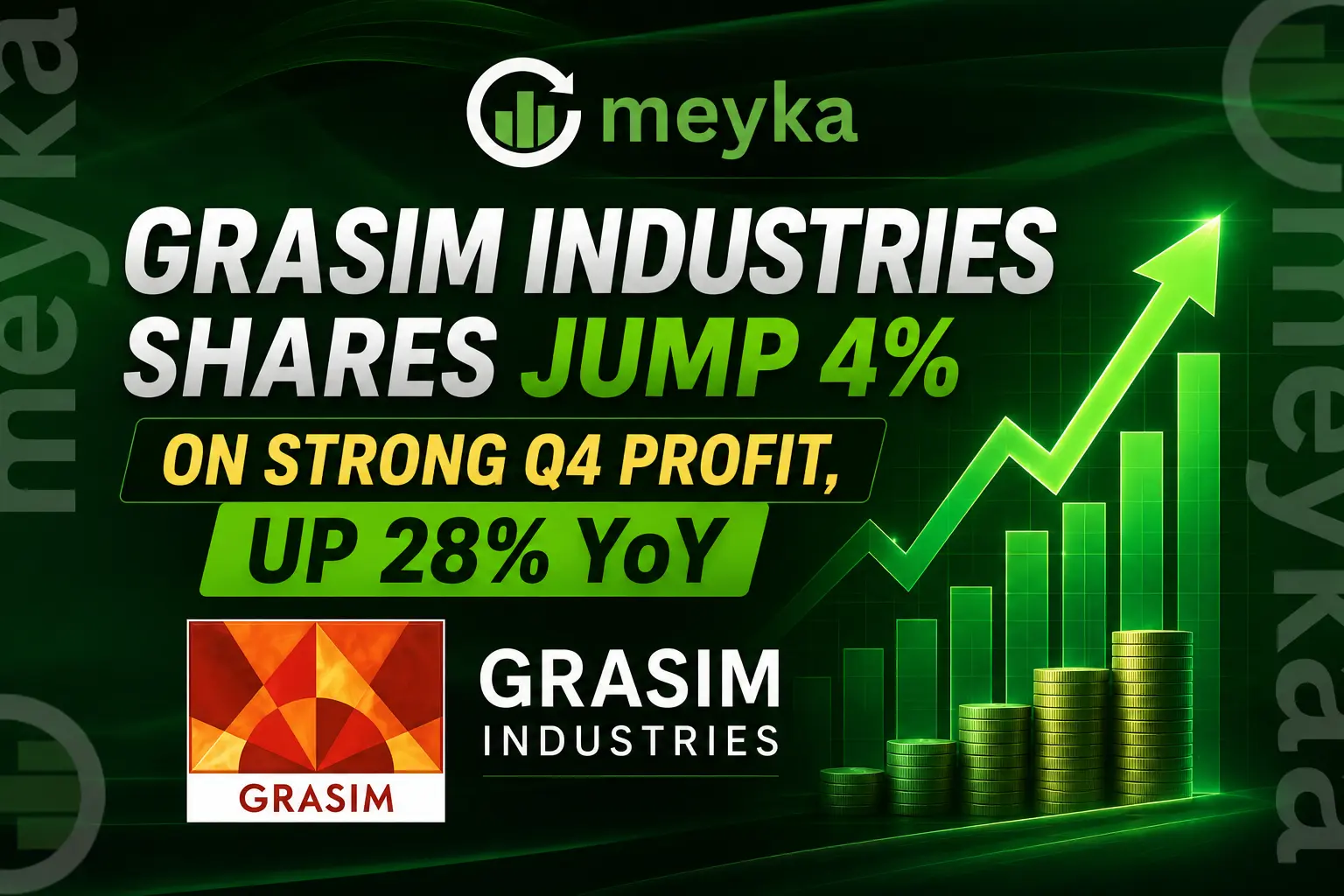Grasim Industries Shares Jump 4% on Strong Q4 Profit, Up 28% YoY