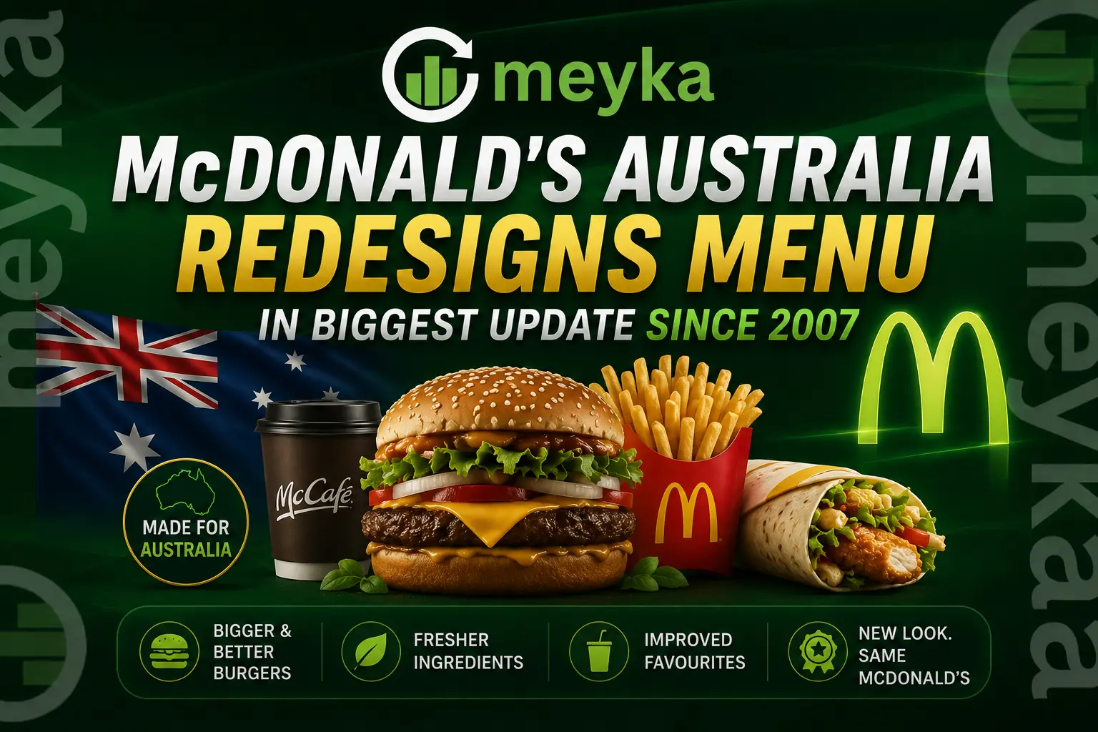 McDonald’s Australia Redesigns Menu in Biggest Update Since 2007