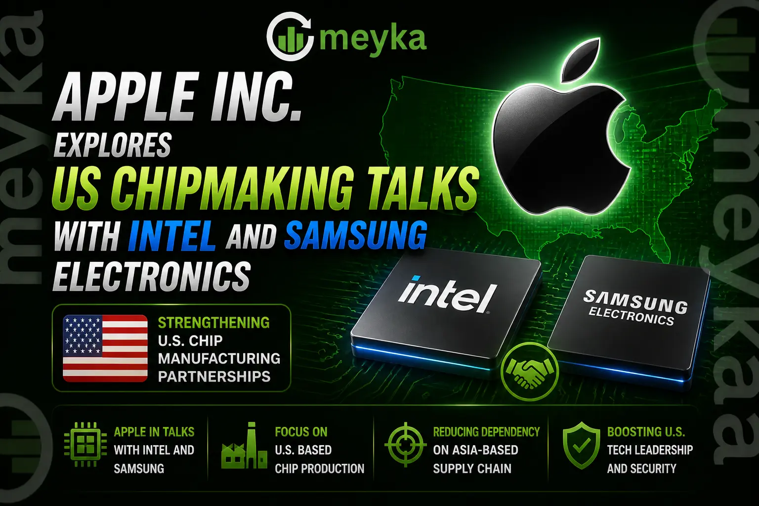Apple Inc. Explores US Chipmaking Talks with Intel and Samsung Electronics