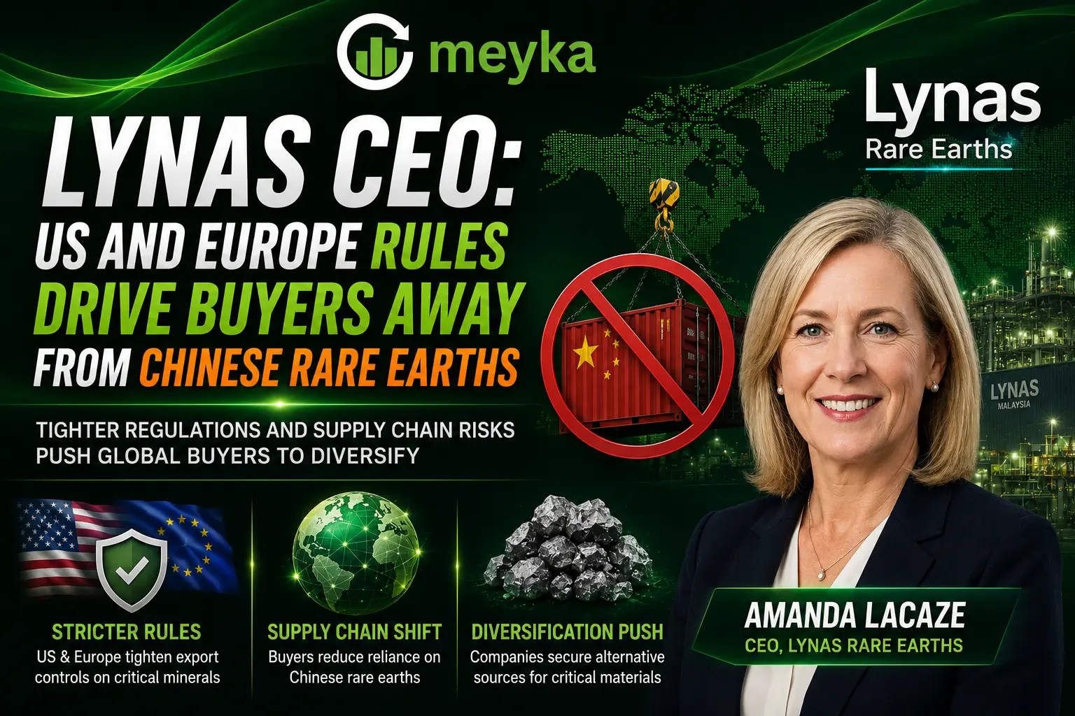 Lynas CEO: US and Europe Rules Drive Buyers Away from Chinese Rare Earths