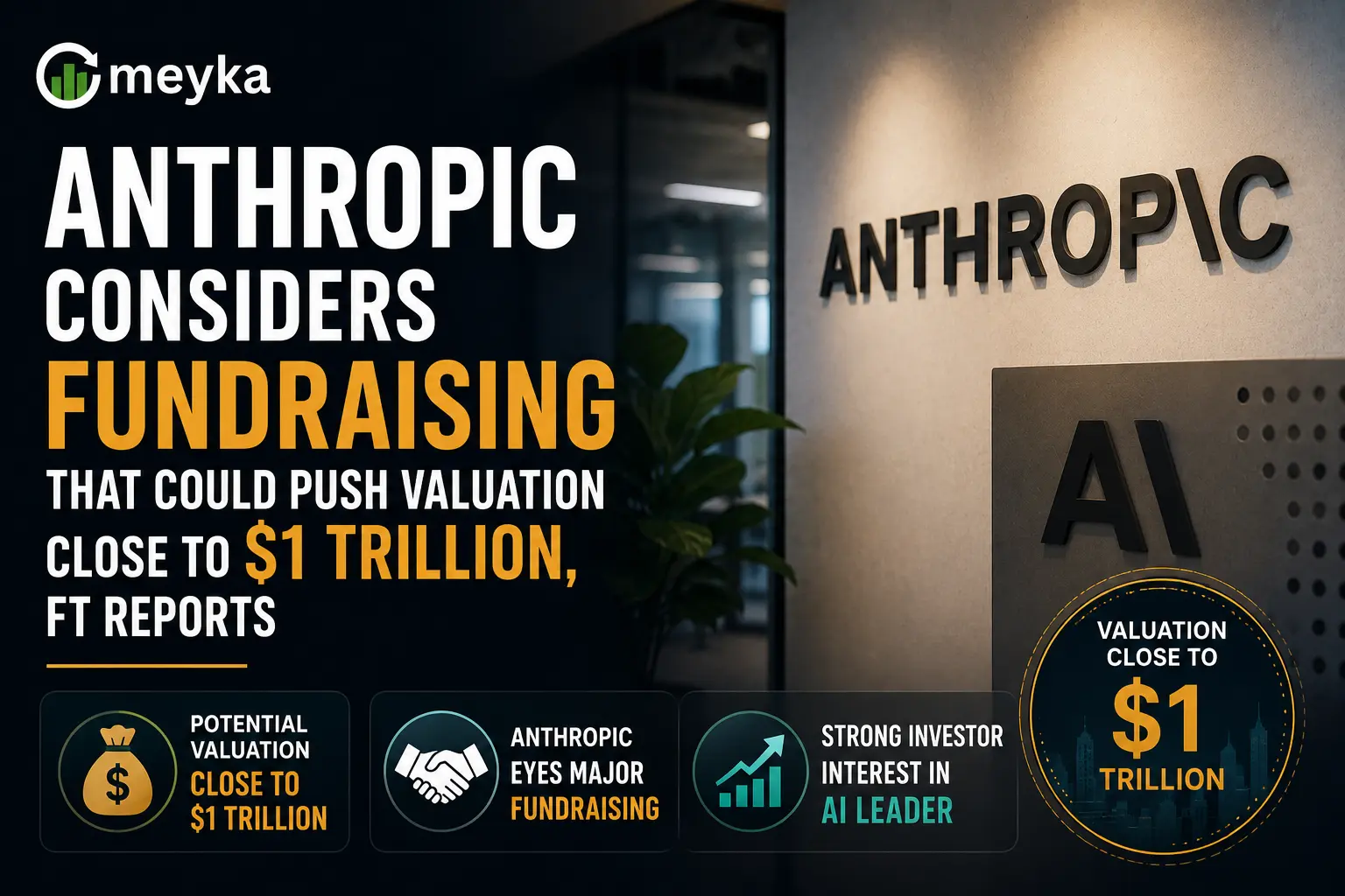 Anthropic Considers Fundraising That Could Push Valuation Close to $1 Trillion, FT Reports