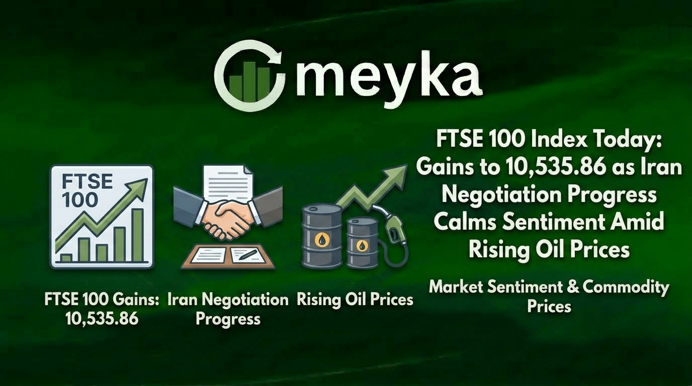 FTSE 100 Index Today: Gains to 10,535.86 as Iran Negotiation Progress Calms Sentiment Amid Rising Oil Prices