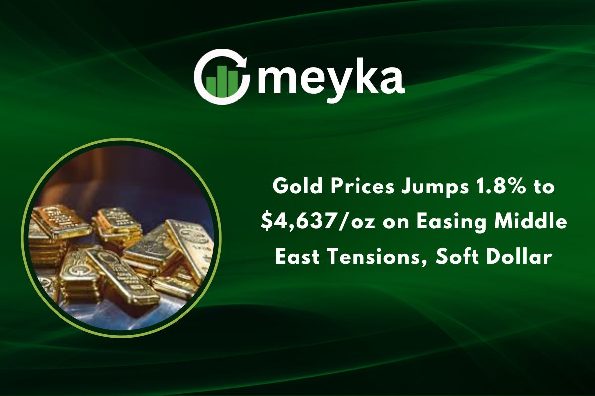 Gold Prices Jumps 1.8% to $4,637 oz on Easing Middle East Tensions, Soft Dollar