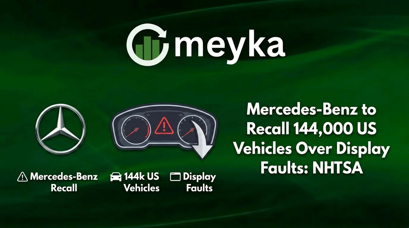 Mercedes-Benz to Recall 144,000 US Vehicles Over Display Faults: NHTSA