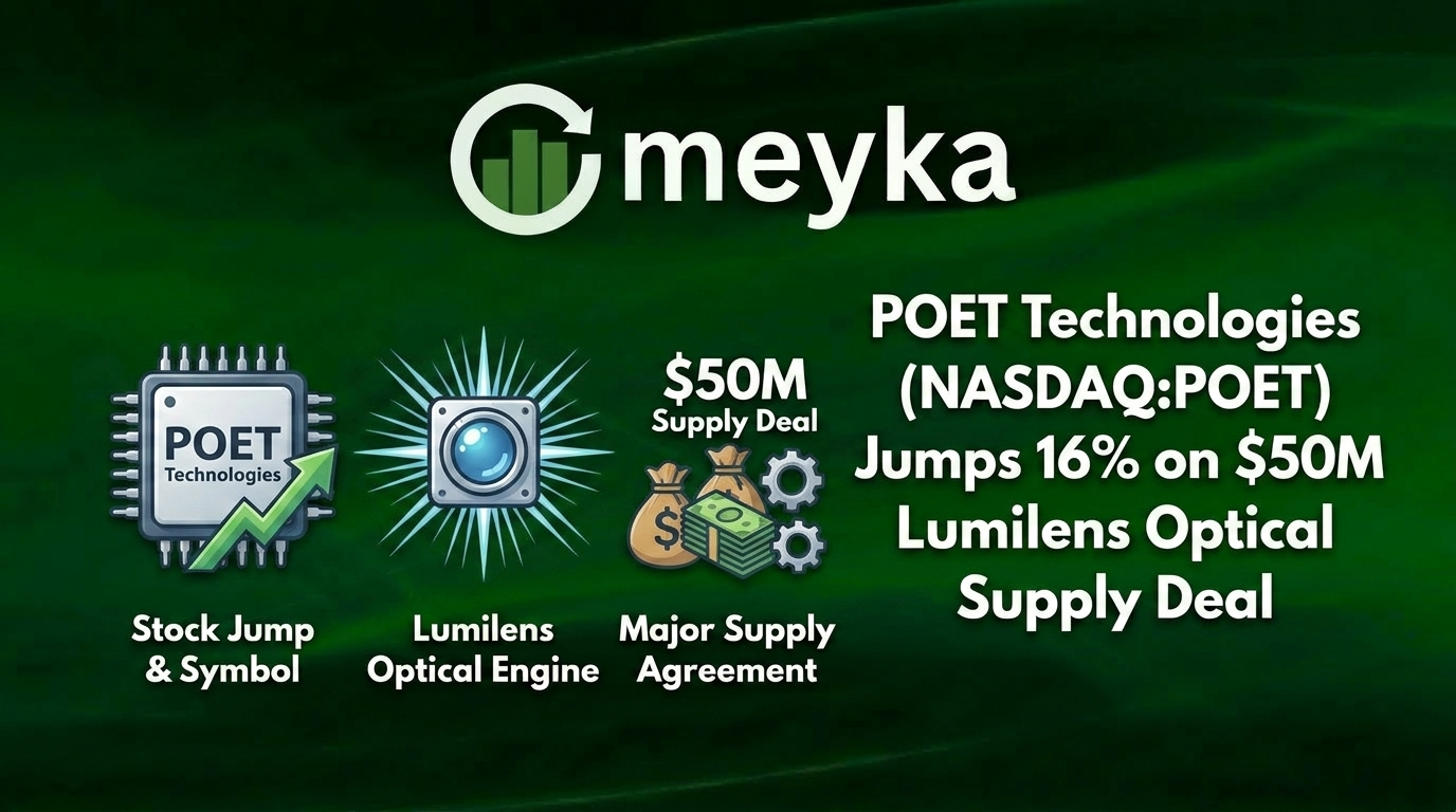 POET Technologies (NASDAQ:POET) Jumps 16% on $50M Lumilens Optical Engine Supply Deal