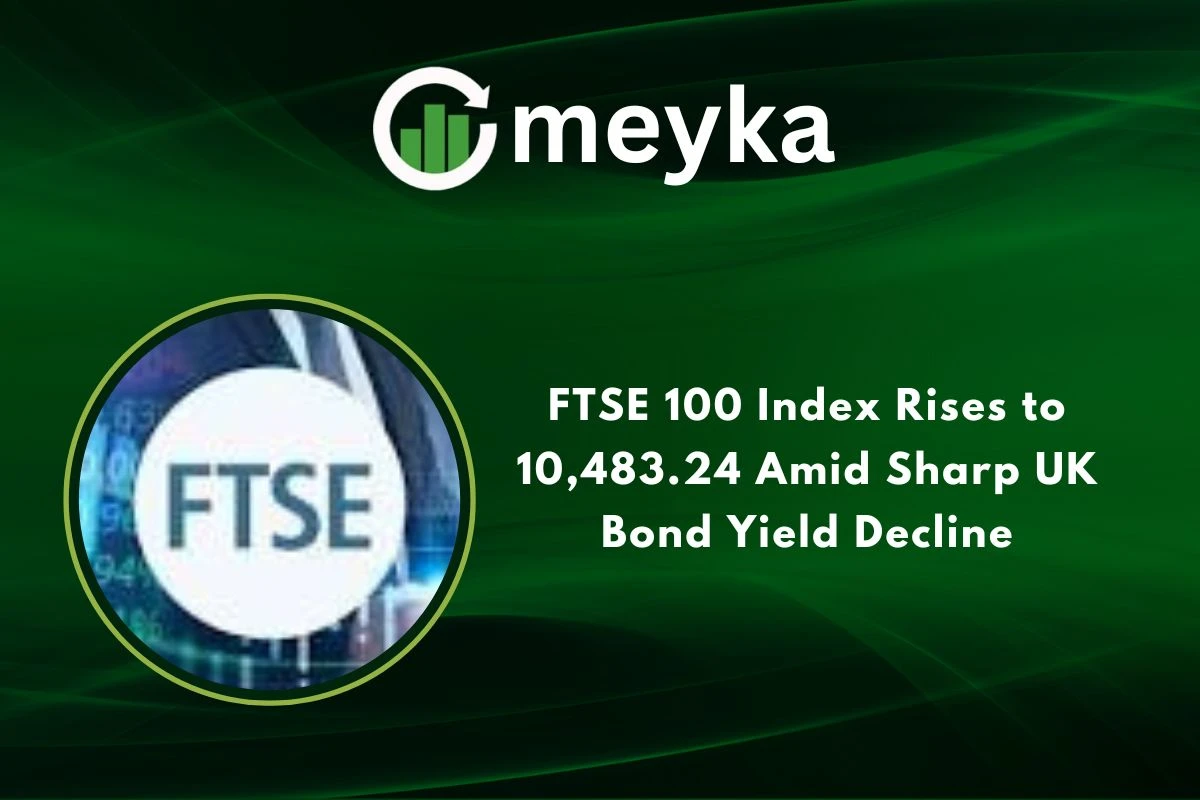 FTSE 100 Index Rises to 10,483.24 Amid Sharp UK Bond Yield Decline 