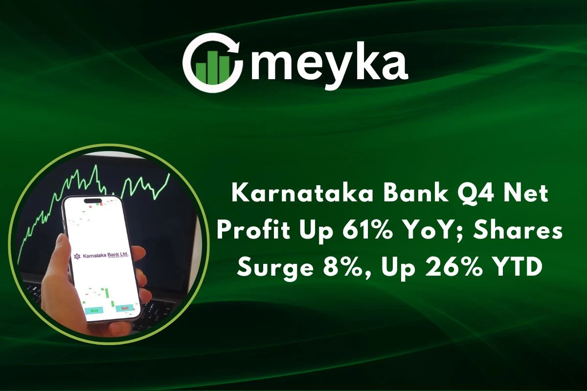 Karnataka Bank Q4 Net Profit Up 61% YoY; Shares Surge 8%, Up 26% YTD 