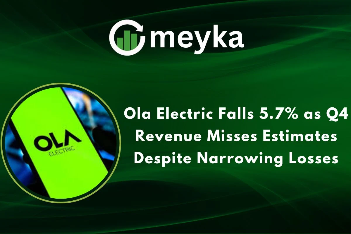 Ola Electric Falls 5.7% as Q4 Revenue Misses Estimates Despite Narrowing Losses 
