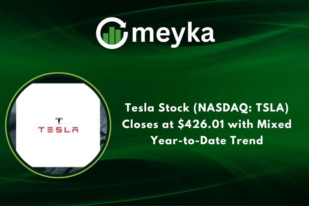 Tesla Stock (NASDAQ: TSLA) Closes at $426.01 with Mixed Year-to-Date Trend 
