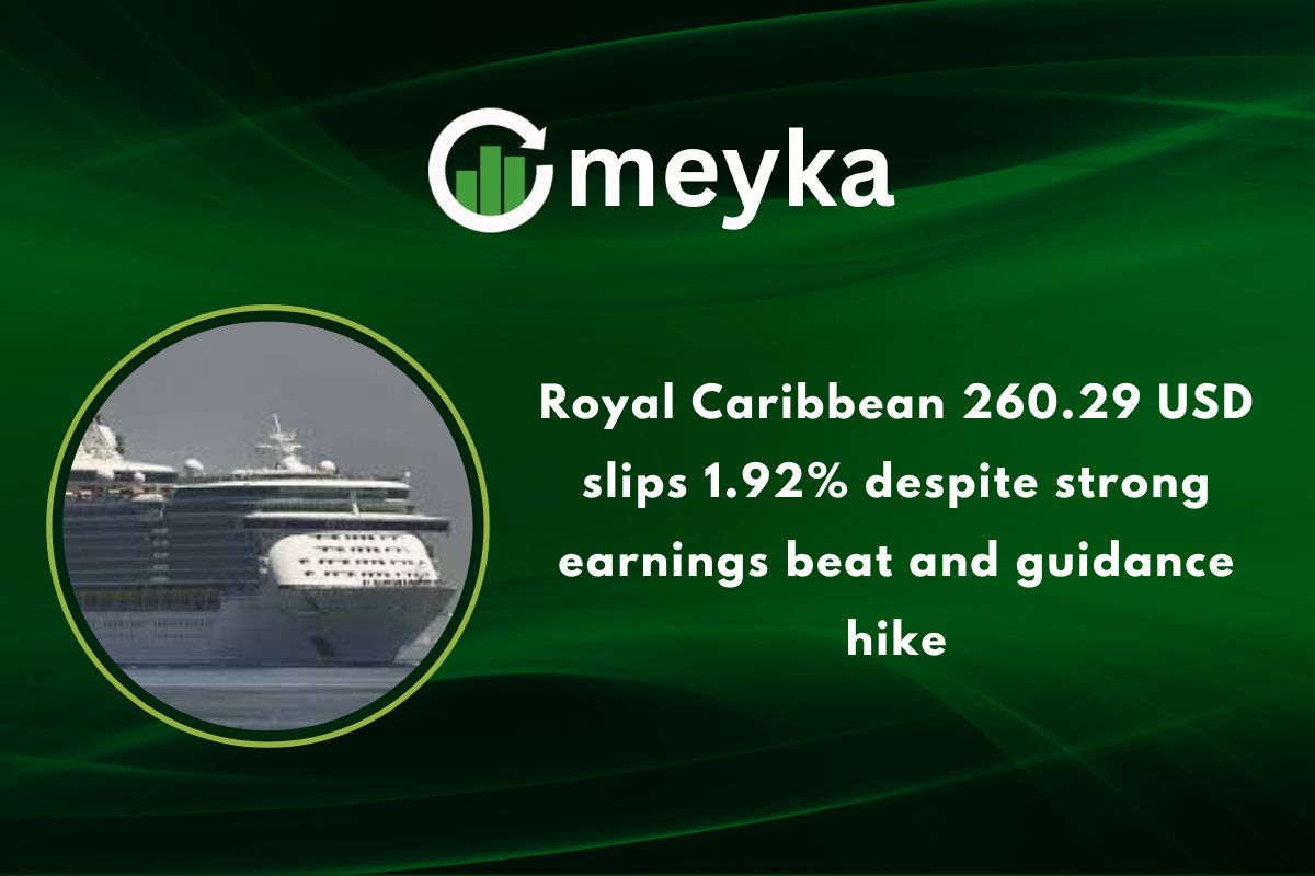 Royal Caribbean 260.29 USD slips 1.92% despite strong earnings beat and guidance hike