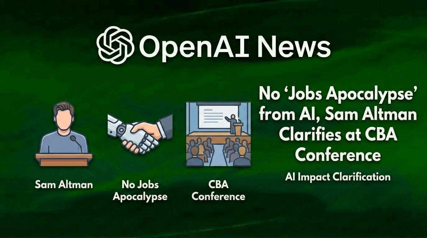 OpenAI News: No “Jobs Apocalypse” from AI, Sam Altman Clarifies at CBA Conference