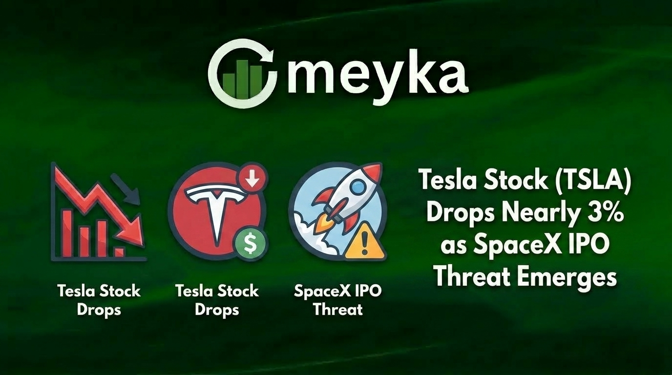 Tesla Stock (TSLA) Drops Nearly 3% as SpaceX IPO Threat Emerges